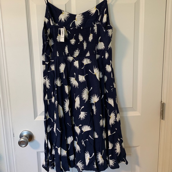 Old Navy Blue Dress w/ White & Yellow Floral Print - Picture 2 of 3